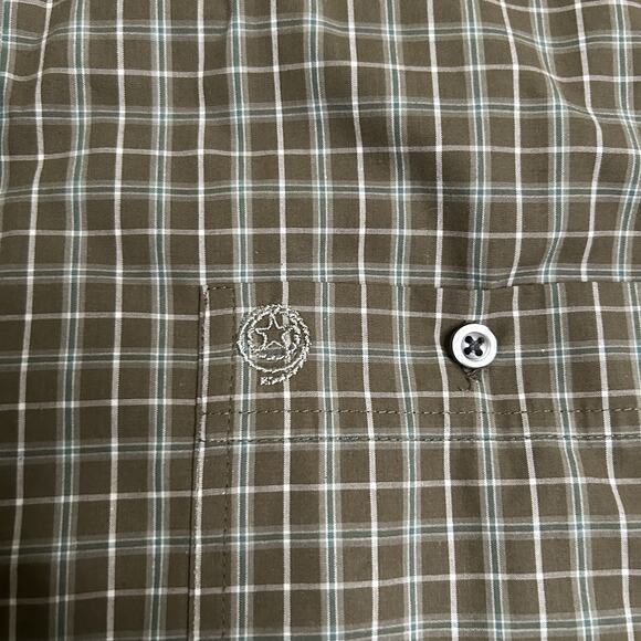 Wrangler George Straight Shirt Mens Sz XL Tattersall Check Western Cowboy Rodeo - Picture 4 of 15